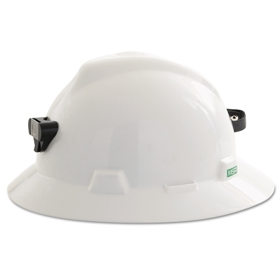 WHITE V-GARD HAT W/STAZ-